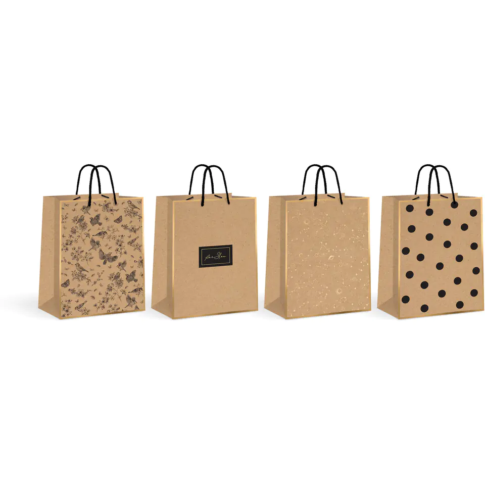 ⁨Gift bag KRAFT (12pcs) 33x46x10cm INTERDRUK⁩ at Wasserman.eu