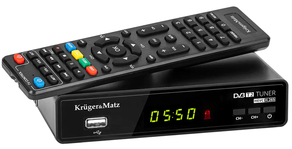 Tuner DVB-T2/C HEVC H.265 USB Kruger&Matz w sklepie Wasserman.eu