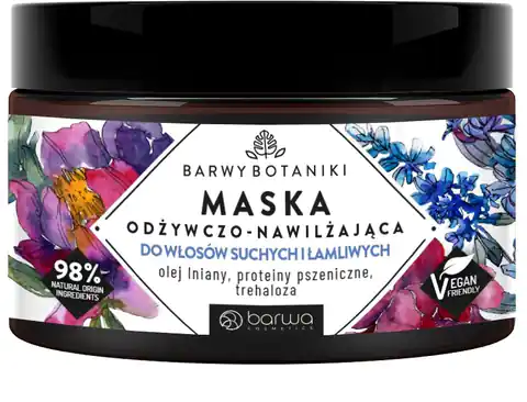 ⁨BARWA Barwy Botaniki Maska odżywczo - nawilżająca do włosów suchych i łamliwych 220ml⁩ w sklepie Wasserman.eu
