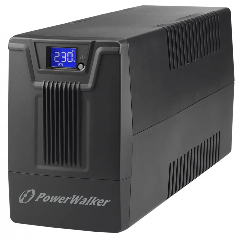 ⁨Zasilacz awaryjny UPS POWERWALKER LINE-INTERACTIVE 800VA SCL 2X PL 230V, RJ11/45  IN/OUT, USB, LCD⁩ w sklepie Wasserman.eu