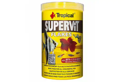 ⁨TROPICAL Supervit - Food for all ornamental fish - 500 ml/100 g⁩ at Wasserman.eu