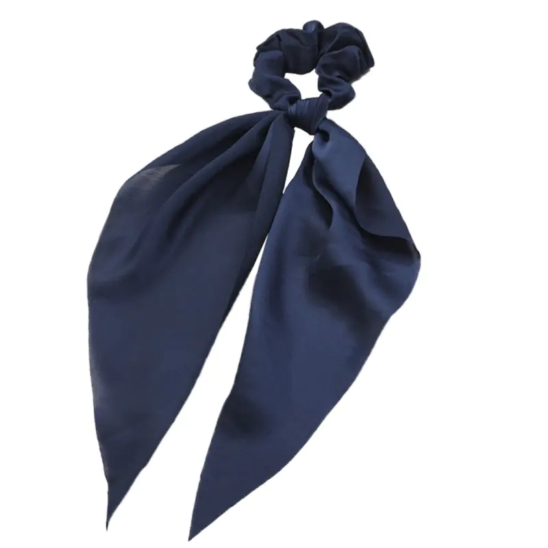 ⁨ECarla Eraser-scarf scrunchie - long navy blue 1pc⁩ at Wasserman.eu