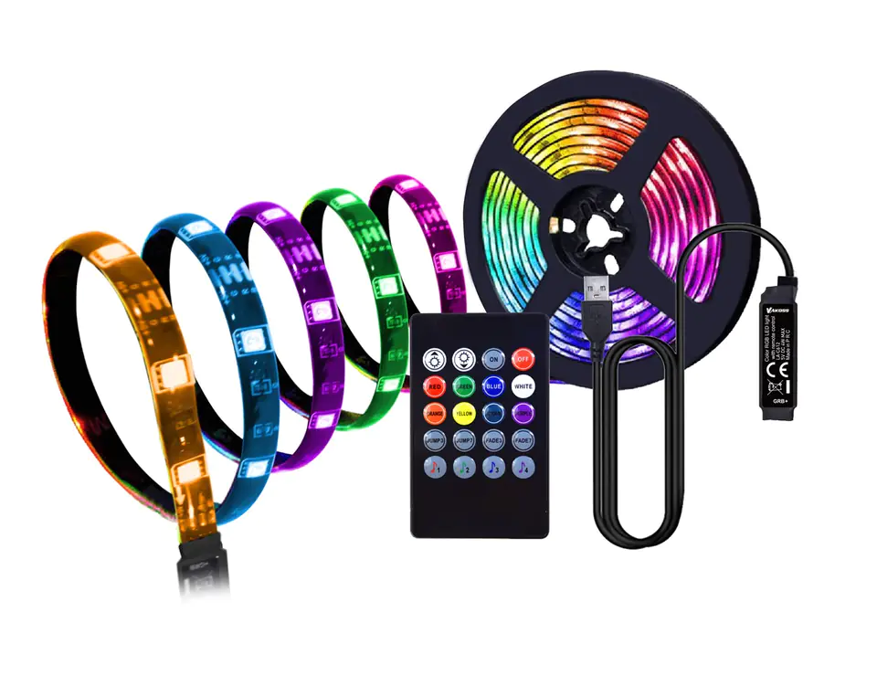 ⁨VAKOSS RGB BAND FÜR TV BELEUCHTUNG PULSE LIGHT LA-C612⁩ im Wasserman.eu