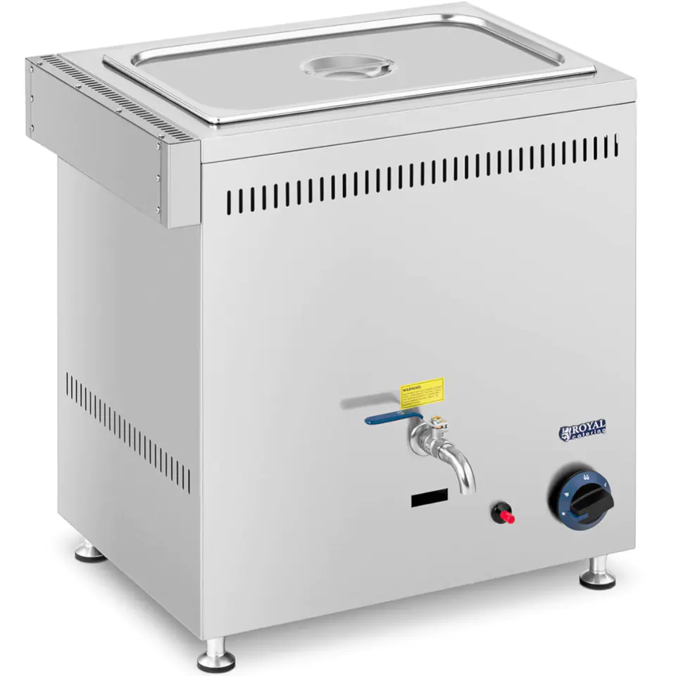 ⁨Bain marie gas water heater 0.02 bar 3300 W 1 x GN 1/1⁩ at Wasserman.eu