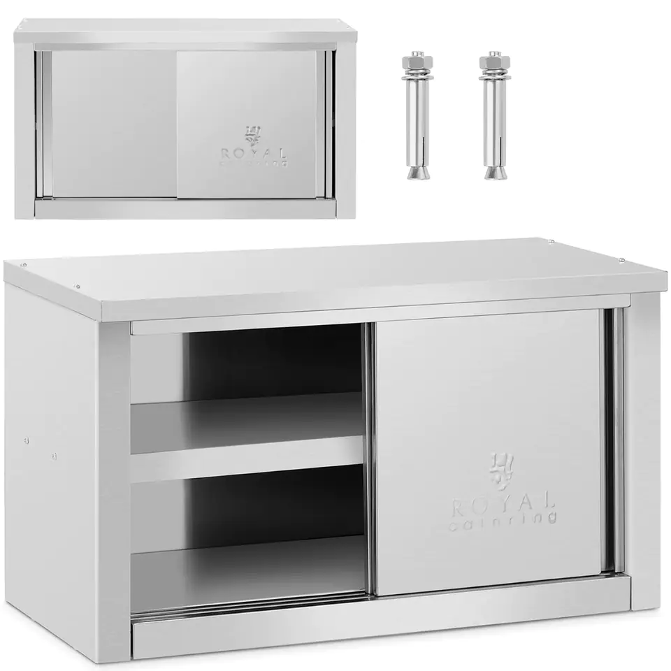 ⁨Wall catering cabinet with sliding doors STAL 140 kg 90 x 40 x 50 cm⁩ at Wasserman.eu