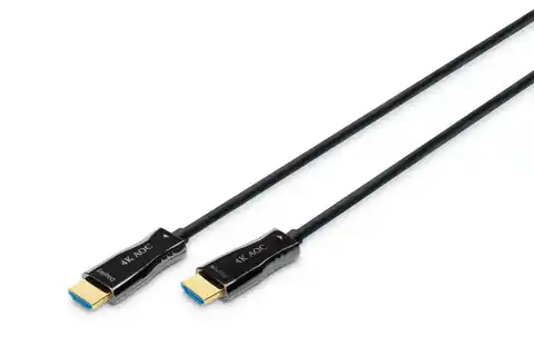 ⁨Kabel połączeniowy hybrydowy AOC HDMI 2.0 Premium HighSpeed 4K/60Hz UHD HDMI A/HDMI A M/M czarny 15m⁩ w sklepie Wasserman.eu