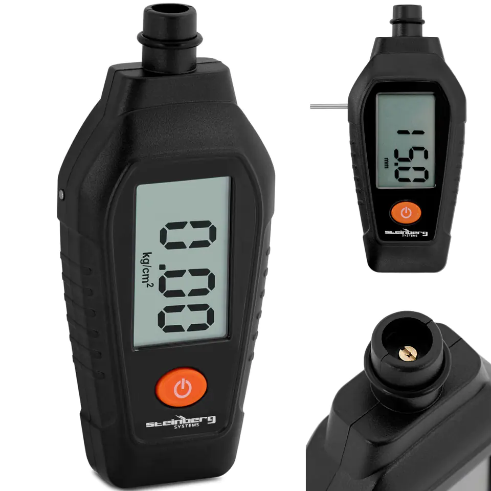 Ciśnieniomierz miernik ciśnienia opon kół elektroniczny LCD 0.5-6.8 bar w sklepie Wasserman.eu