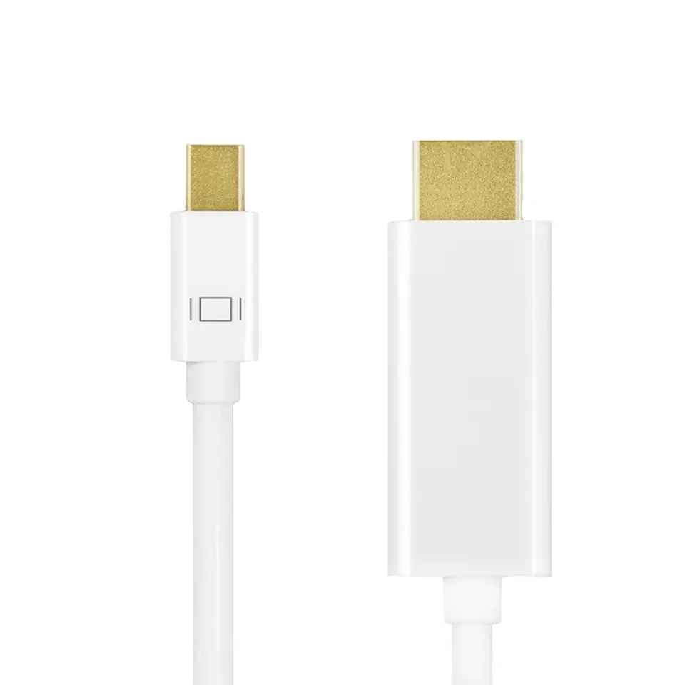 ⁨Mini DisplayPort to HDMI 4K, white, 1m⁩ at Wasserman.eu