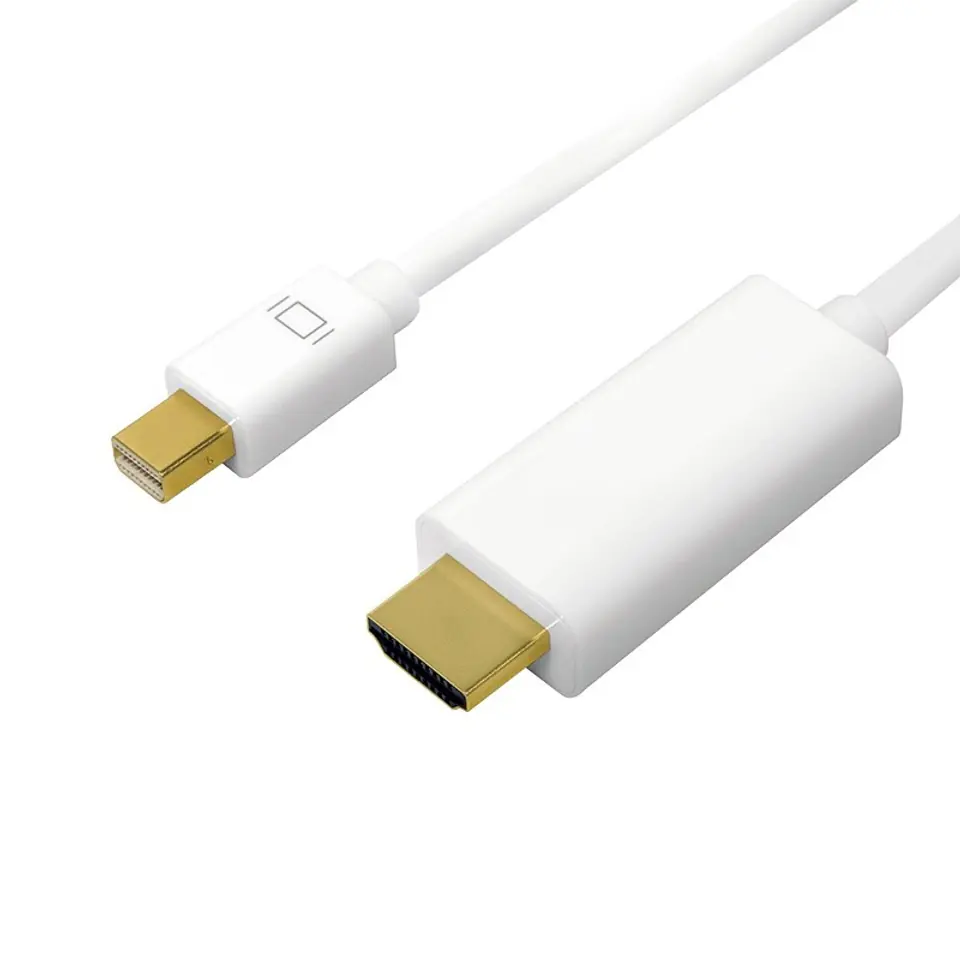 ⁨Kabel mini DisplayPort do HDMI,4K, 2m Biały⁩ w sklepie Wasserman.eu