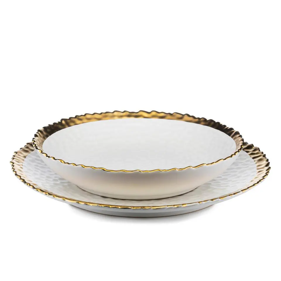 ⁨Set mit 8 Kati Weißgold Tellern klein⁩ im Wasserman.eu
