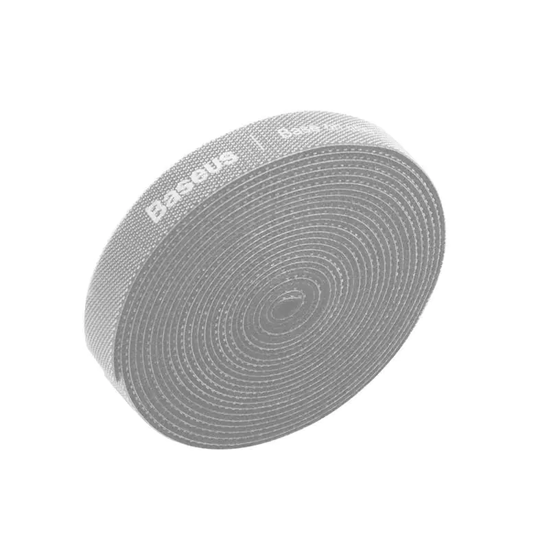⁨Velcro tape, cable organizer Baseus Rainbow Circle Velcro Straps 3m (grey)⁩ at Wasserman.eu