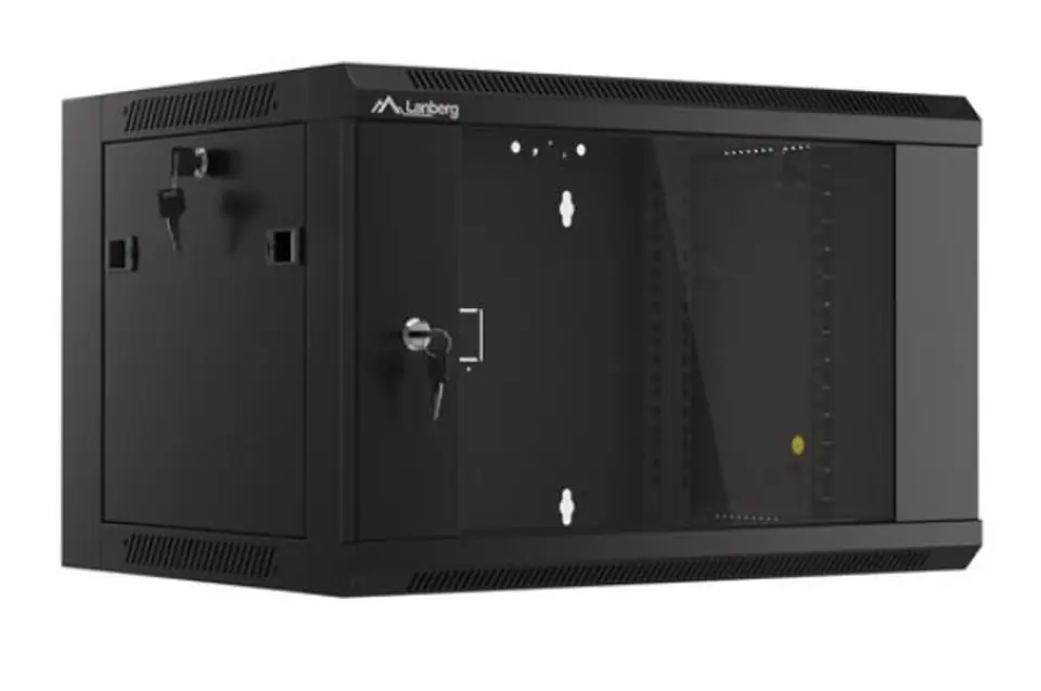 Hanging RACK Cabinet 19 inch 6U 570x450 black WFFA-5406-10B at Wasserman.eu