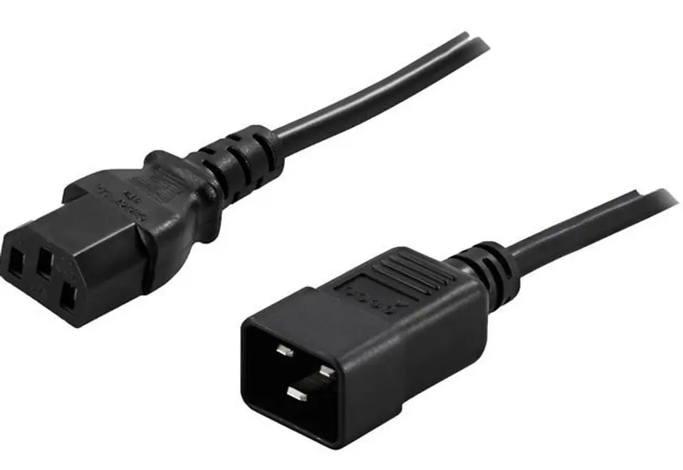 ⁨Przedłużacz kabla zasilającego IEC 320 C13-> C20 1.8M⁩ w sklepie Wasserman.eu