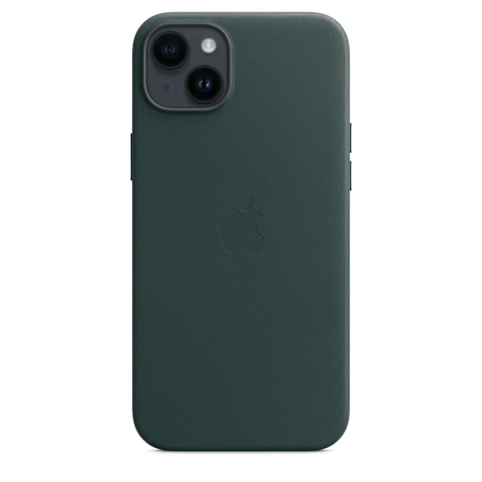 ⁨MagSafe Leather Case for iPhone 14 Plus - Forest Green⁩ at Wasserman.eu