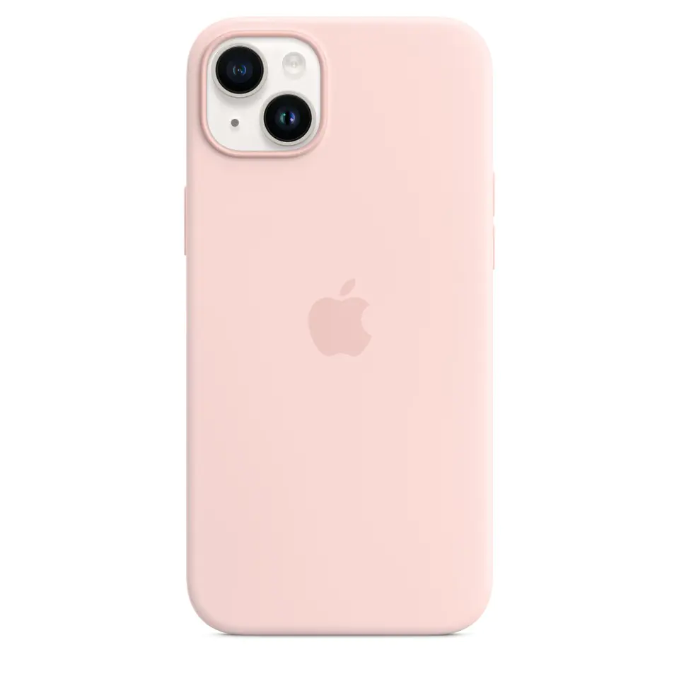 ⁨MagSafe Silicone Case for iPhone 14 Plus - Chalk Pink⁩ at Wasserman.eu