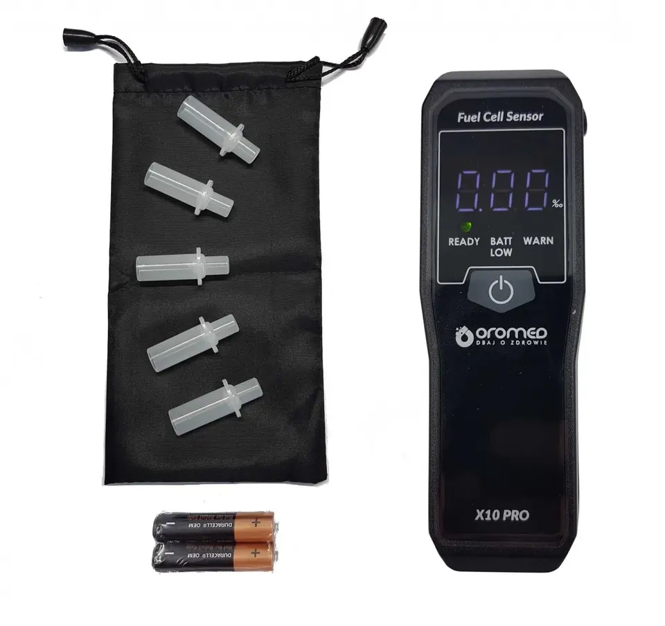 Electrochemical breathalyzer ORO-X10PRO at Wasserman.eu