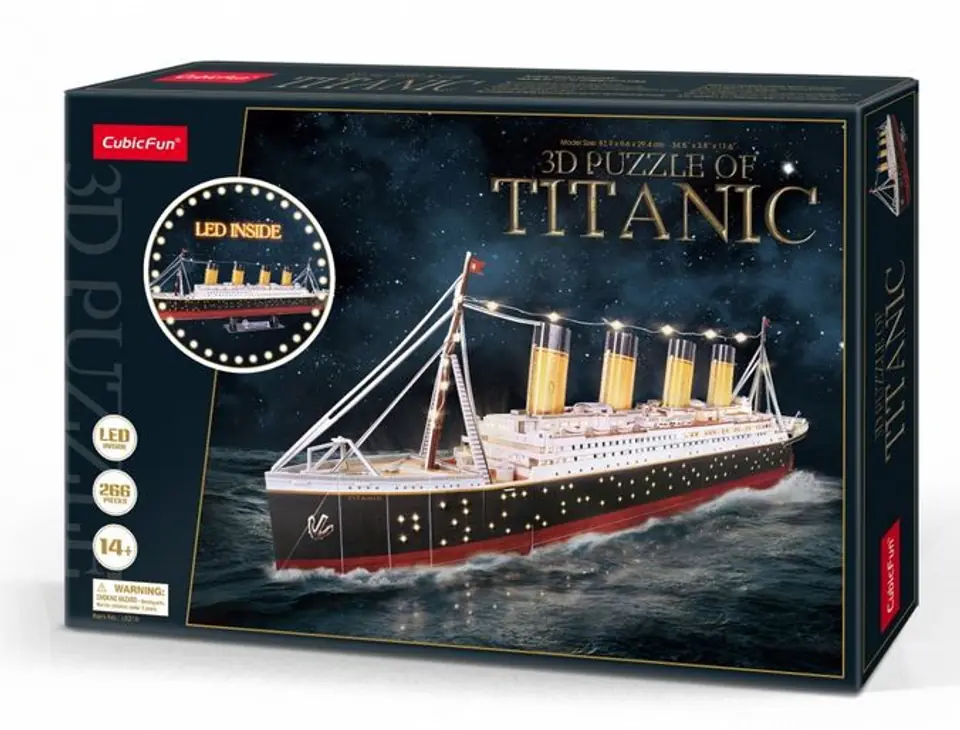 ⁨Puzzle 3D Titanic LED⁩ w sklepie Wasserman.eu