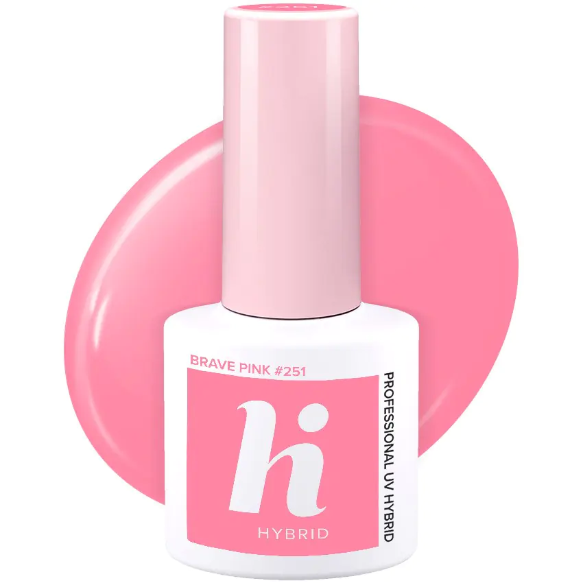 ⁨HI HYBRID Lakier hybrydowy Sport #251 Brave Pink 5 ml⁩ w sklepie Wasserman.eu