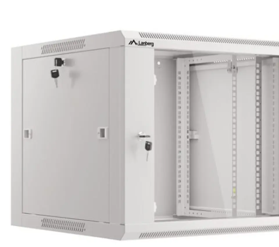 Wall-Mounted Rack 19 inch 9U 570x600 grey at Wasserman.eu