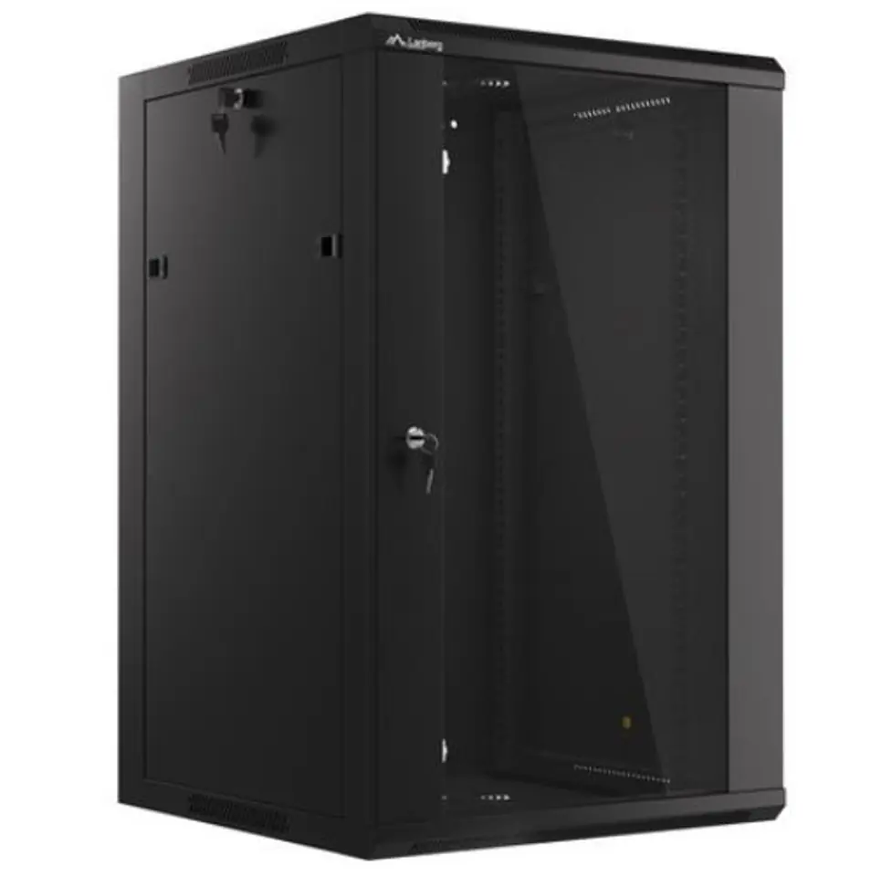 Hanging RACK Cabinet 19 inch 18U 570X600 black at Wasserman.eu