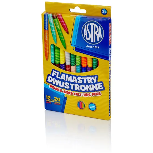 ⁨Double-sided markers 12 pieces = 24 colors 314118001 ASTRA⁩ at Wasserman.eu