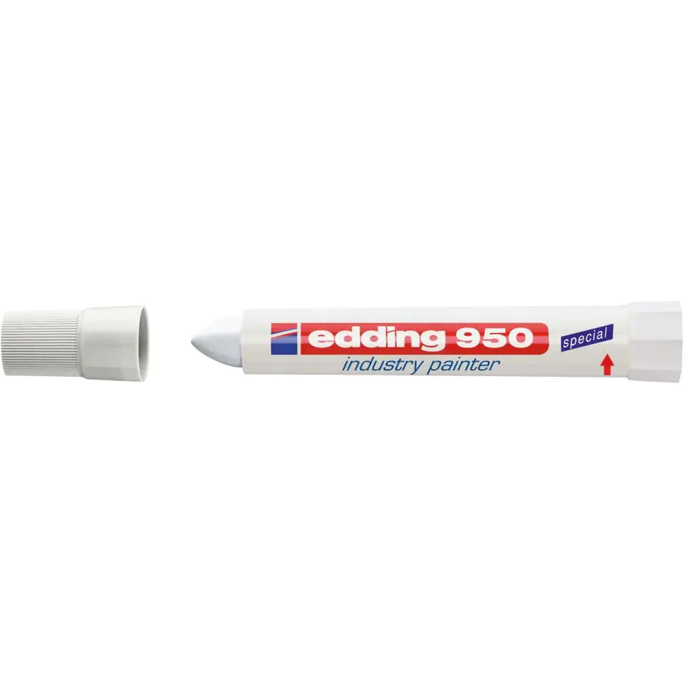 ⁨Industrial marker 950 white 10mm paint in paste EDDING 950/049⁩ at Wasserman.eu