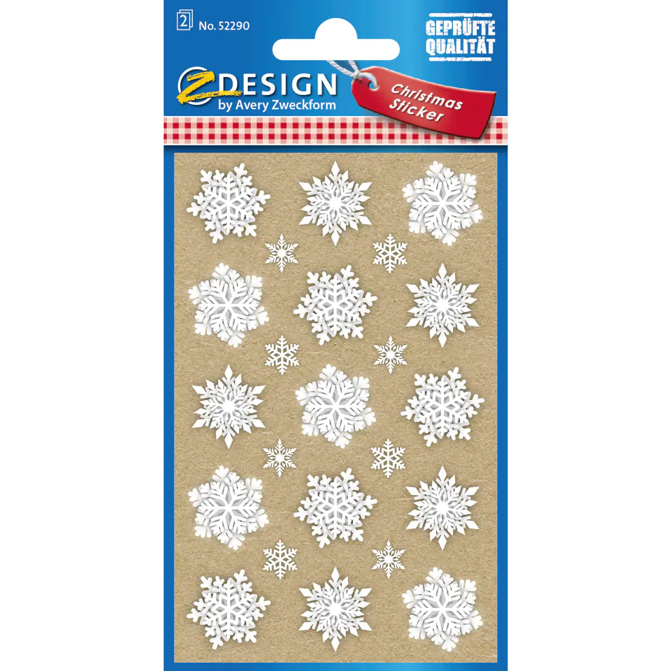 ⁨Z-Design Paper Stickers - Snowflakes 52290 AVERY ZWECKFORM⁩ at Wasserman.eu