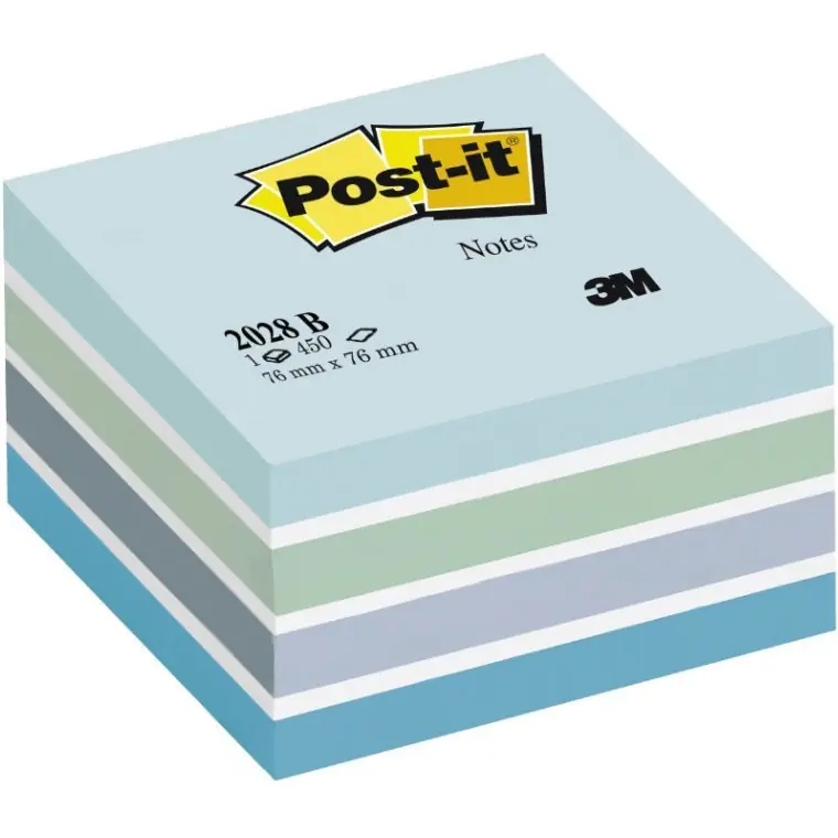 ⁨Bloczek samoprzylepny 76x76mm 450k niebieski POST-IT 2028-B FT510093212 3M⁩ w sklepie Wasserman.eu