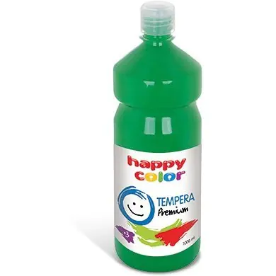 ⁨Farba TEMPERA Premium 1000ml zielona HAPPY COLOR 3310 1000-5⁩ w sklepie Wasserman.eu