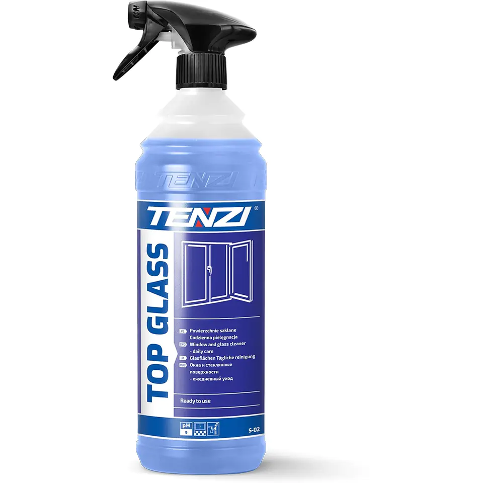 ⁨TENZI TOP GLASS liquid for cleaning glass surfaces 1l. (S-02/001)⁩ at Wasserman.eu