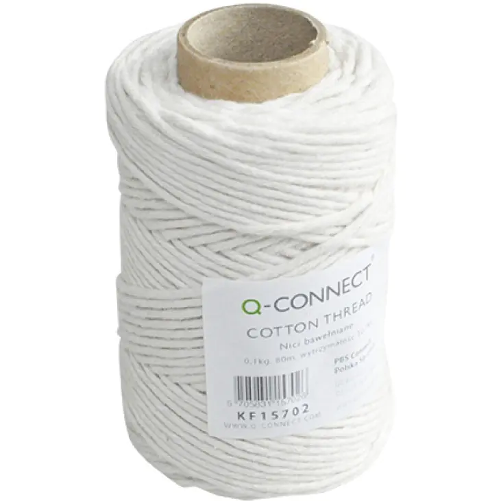 ⁨White cotton threads 100g. 80meters 7656001-99 DONAU⁩ at Wasserman.eu