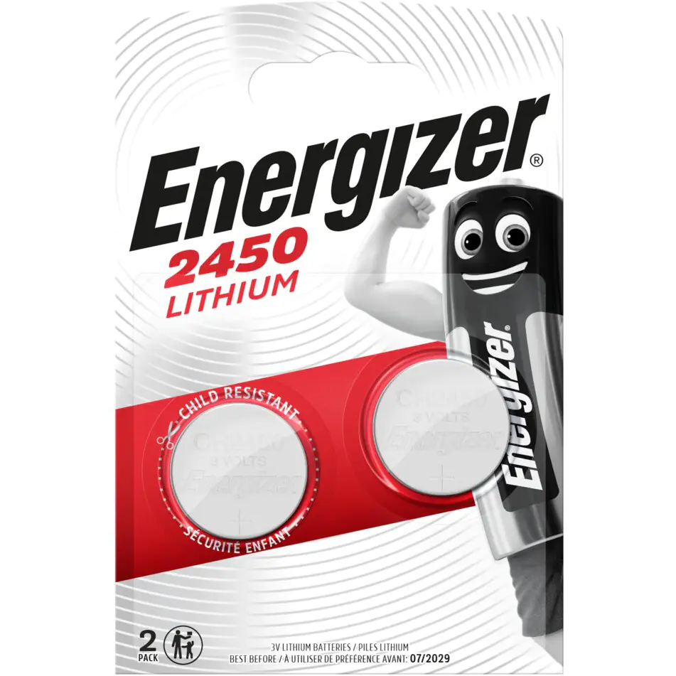 ⁨Bateria ENERGIZER CR2450 litowa (2szt)⁩ w sklepie Wasserman.eu