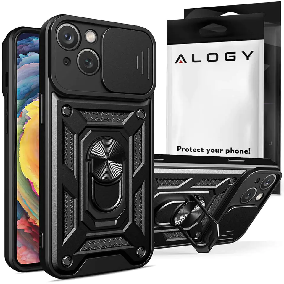 ⁨Alogy Camshield Stand Ring with Camera Cover for Apple iPhone 14 Plus⁩ at Wasserman.eu