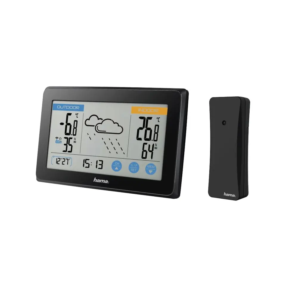 ⁨Weather station Hama Touch black⁩ at Wasserman.eu