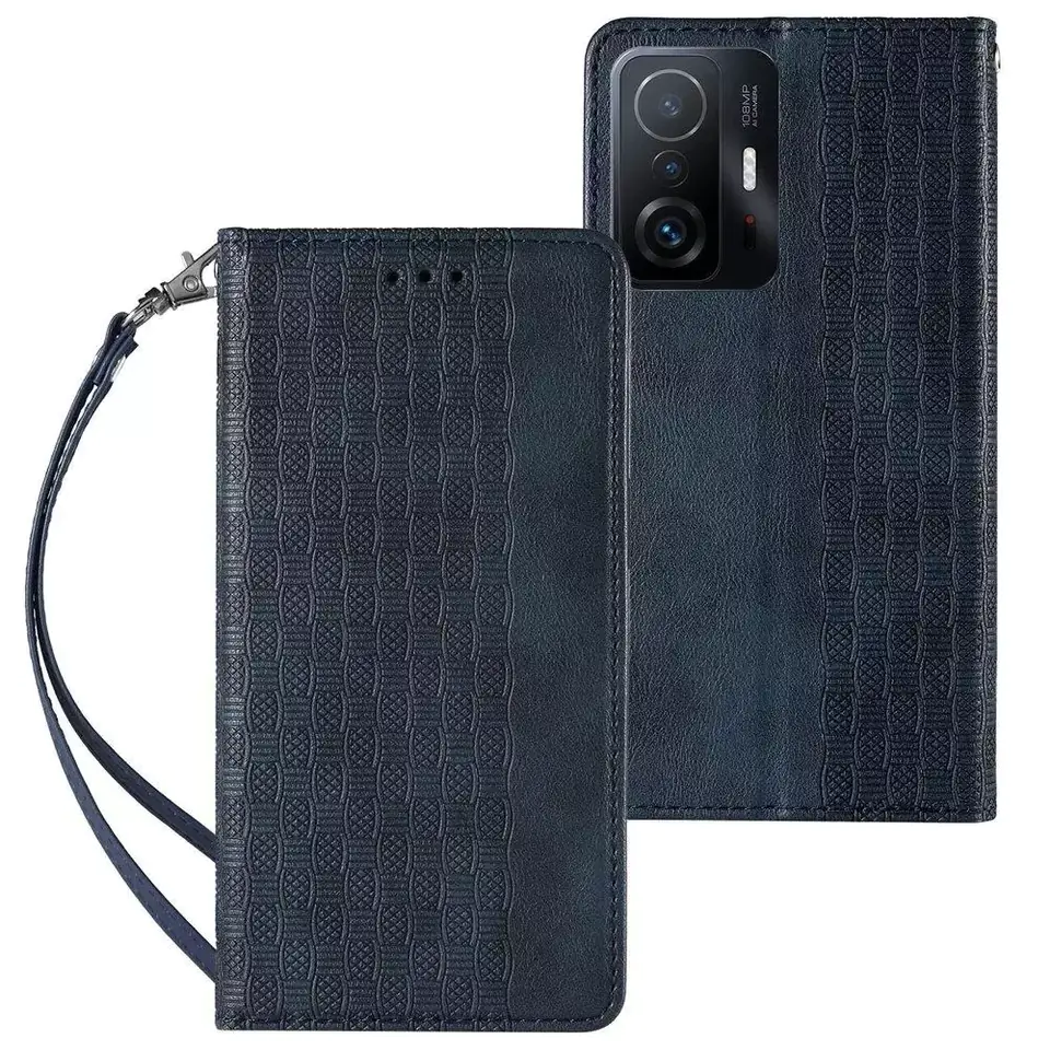 ⁨Magnet Strap Case Case for Samsung Galaxy A13 5G Cover Wallet + Mini Lanyard Pendant Blue⁩ at Wasserman.eu
