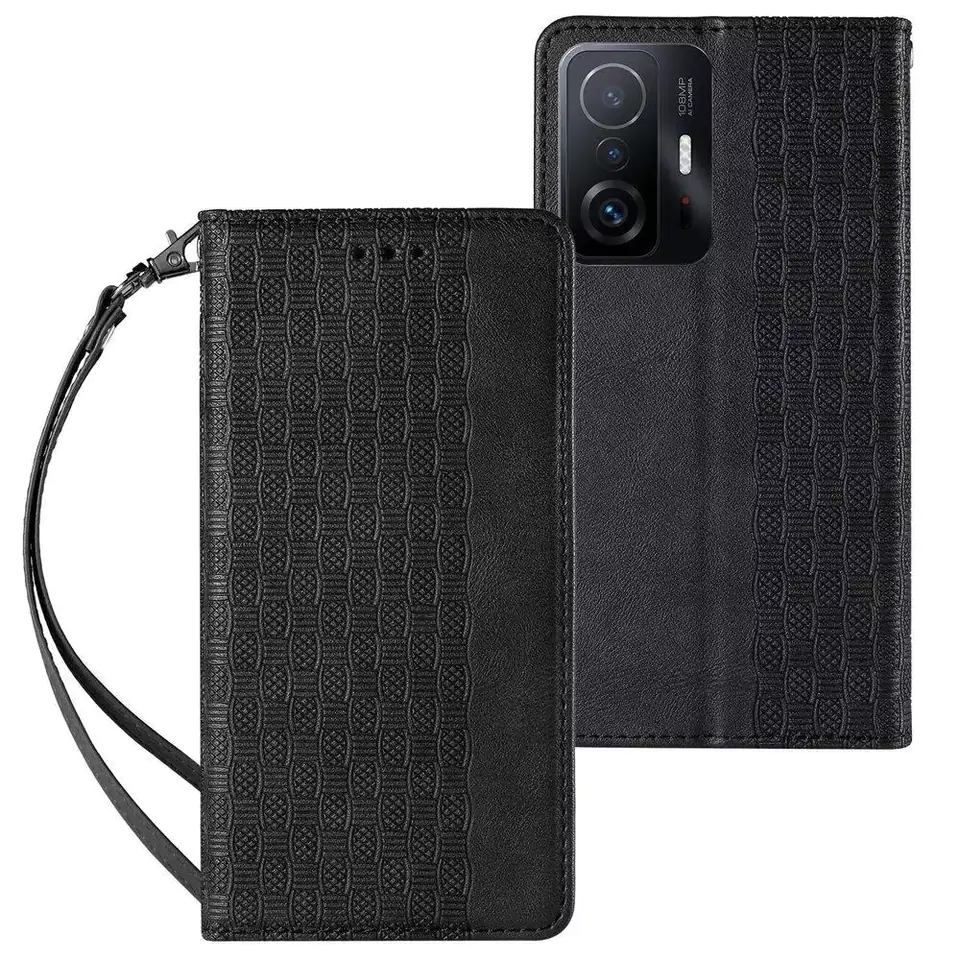 ⁨Magnet Strap Case Case for Samsung Galaxy A13 5G Cover Wallet + Mini Lanyard Pendant Black⁩ at Wasserman.eu