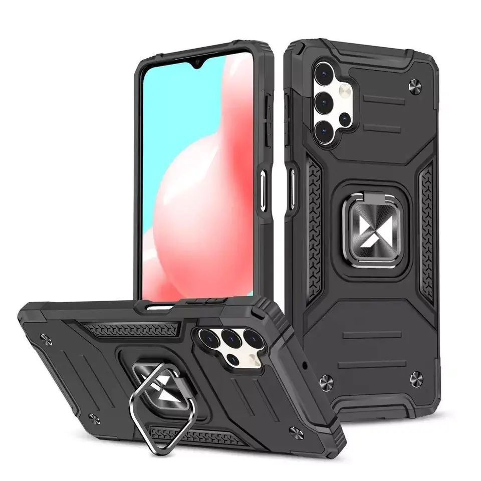 ⁨Wozinsky Ring Armor armored hybrid case case + magnetic holder for Samsung Galaxy A73 black⁩ at Wasserman.eu