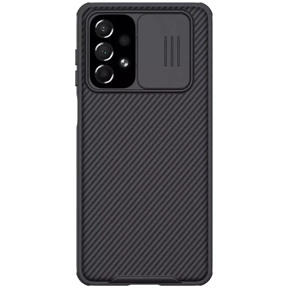 ⁨Nillkin CamShield Pro Case pancerne etui pokrowiec osłona na aparat kamerę Samsung Galaxy A73 czarny⁩ w sklepie Wasserman.eu