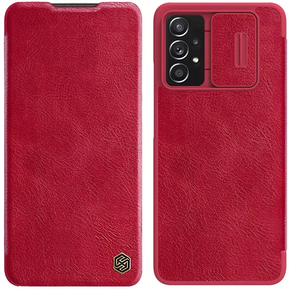 ⁨Nillkin Qin leather holster case Samsung Galaxy A73 red⁩ at Wasserman.eu