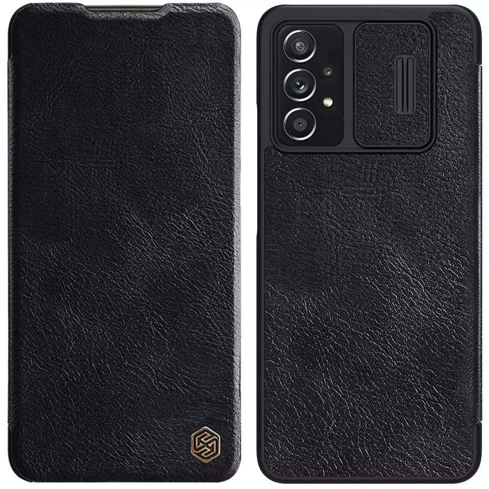⁨Nillkin Qin leather holster case Samsung Galaxy A73 black⁩ at Wasserman.eu