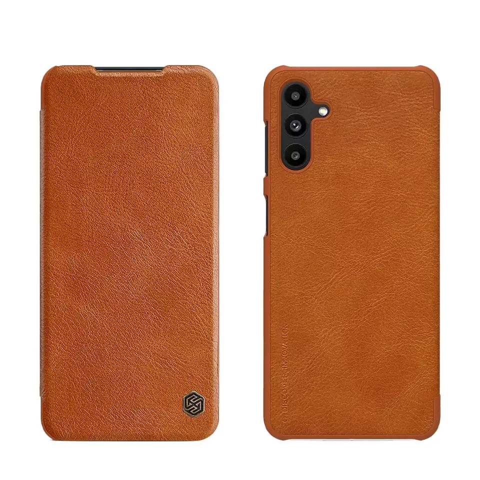 ⁨Nillkin Qin leather holster case for Samsung Galaxy A13 5G brown⁩ at Wasserman.eu