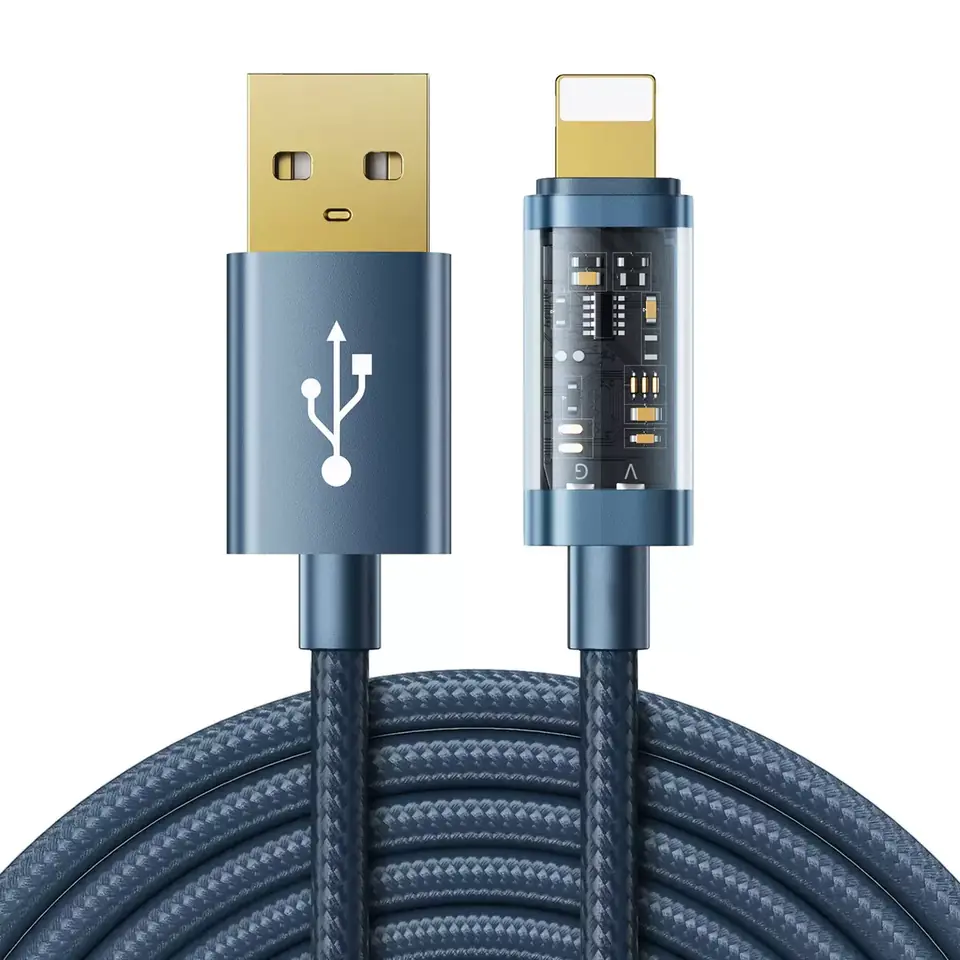 ⁨Joyroom kabel USB - Lightning do ładowania / transmisji danych 2,4A 20W 2m niebieski (S-UL012A20)⁩ w sklepie Wasserman.eu