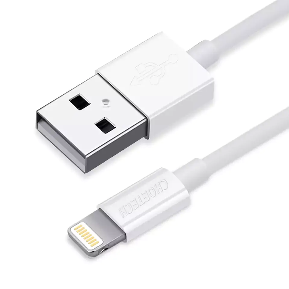 ⁨Choetech cable MFI USB - Lightning cable 1.2m white (IP0026 white)⁩ at Wasserman.eu