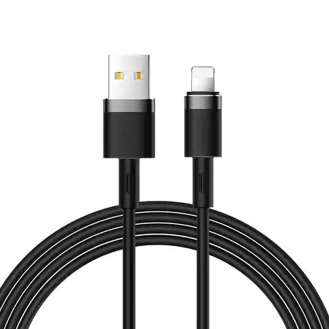 ⁨Joyroom kabel USB - Lightning 2,4A 1,2 m (S-1224N2 Black)⁩ w sklepie Wasserman.eu