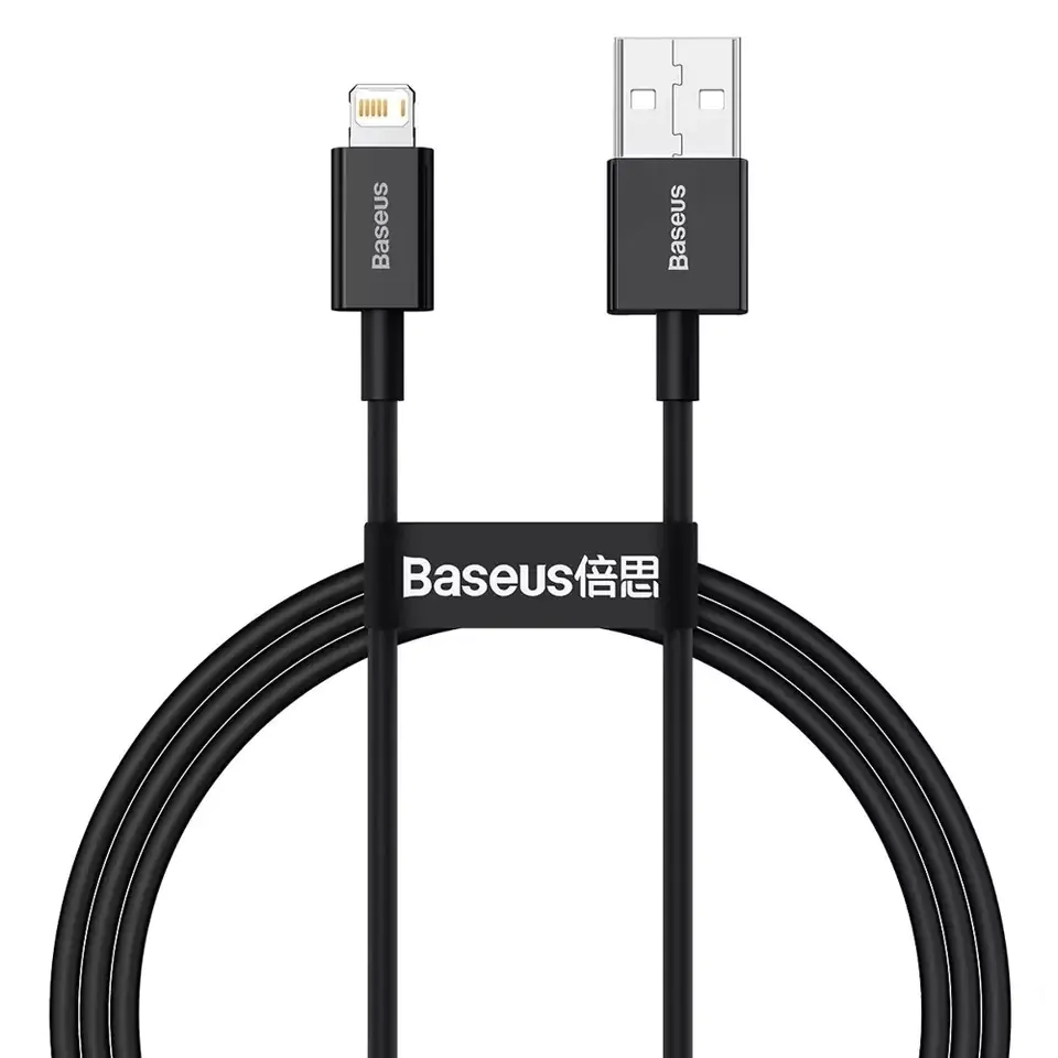 ⁨Baseus Superior USB - Lightning cable 2.4 A 1 m black (CALYS-A01)⁩ at Wasserman.eu