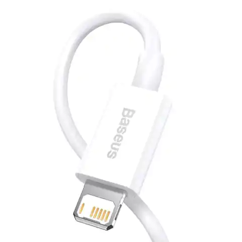 ⁨Baseus Superior USB - Lightning cable 2.4A 1 m White (CALYS-A02)⁩ at Wasserman.eu