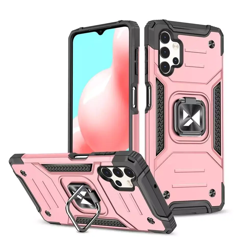 ⁨Wozinsky Ring Armor pancerne hybrydowe etui pokrowiec + magnetyczny uchwyt Samsung Galaxy A73 złoty⁩ w sklepie Wasserman.eu