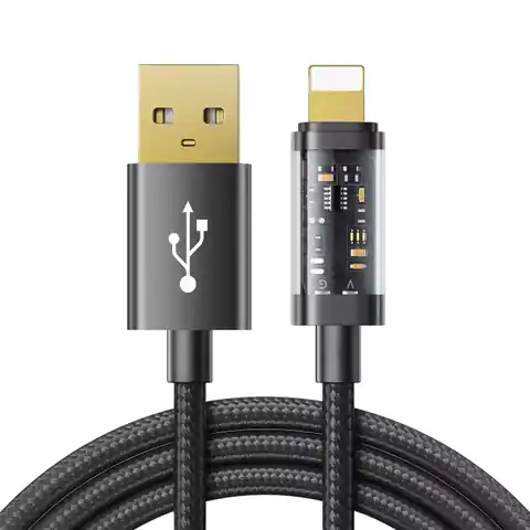 ⁨Joyroom kabel USB Typ C - Lightning szybkie ładowanie Power Delivery 20 W 1,2m czarny (S-UL012A12)⁩ w sklepie Wasserman.eu
