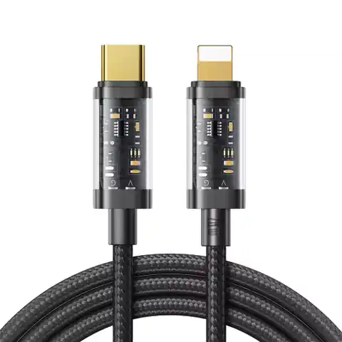⁨Joyroom kabel przewód USB Typ C - Lightning PD 20W 1.2m czarny (S-CL020A12-black)⁩ w sklepie Wasserman.eu