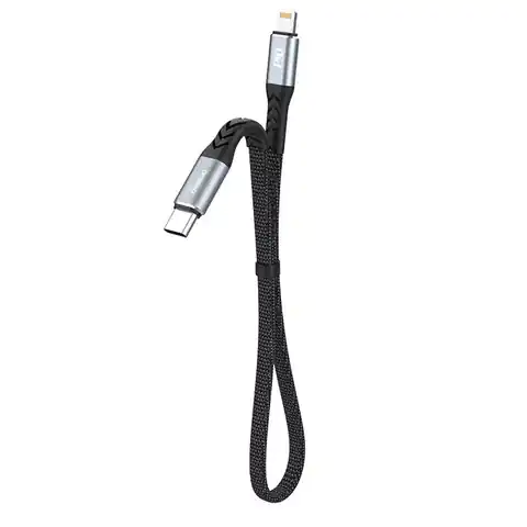 ⁨Dudao L10P kabel USB Typ C - Lightning PD20W czarny (L10P)⁩ w sklepie Wasserman.eu